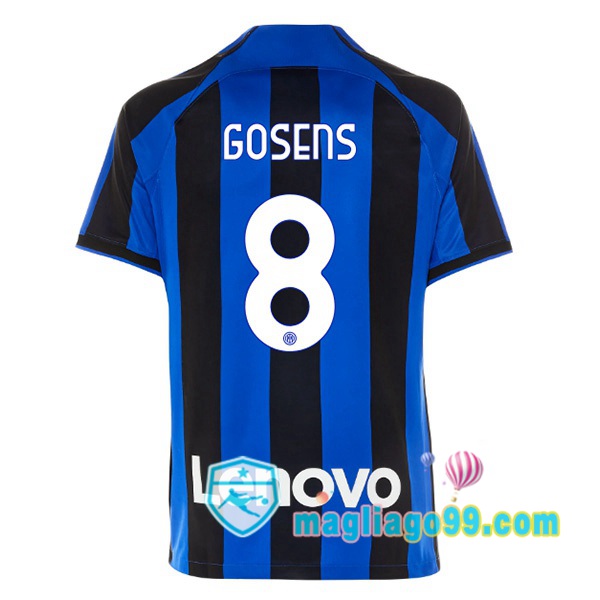 Magliago - Passione Maglie Thai Affidabili Basso Costo Online Shop | Maglia Inter Milan (GOSENS 8) Prima Nero Blu 2022/2023
