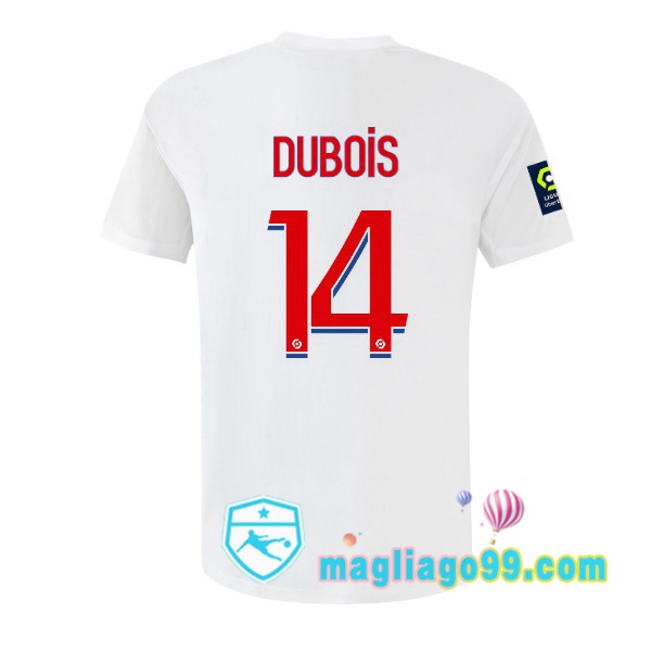 Magliago - Passione Maglie Thai Affidabili Basso Costo Online Shop | Maglia Calcio Lyon OL (DUBOIS 14) Prima Bianco 2022/2023
