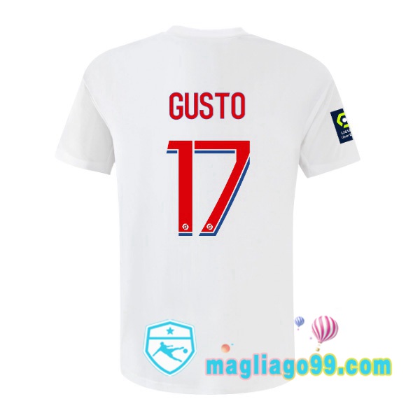 Magliago - Passione Maglie Thai Affidabili Basso Costo Online Shop | Maglia Calcio Lyon OL (GUSTO 17) Prima Bianco 2022/2023