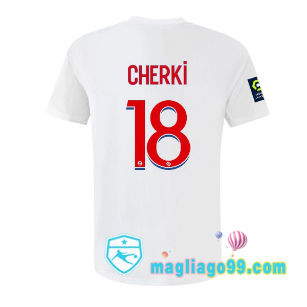 Magliago - Passione Maglie Thai Affidabili Basso Costo Online Shop | Maglia Calcio Lyon OL (CHERKI 18) Prima Bianco 2022/2023