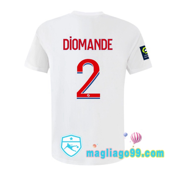 Magliago - Passione Maglie Thai Affidabili Basso Costo Online Shop | Maglia Calcio Lyon OL (DIOMANDE 2) Prima Bianco 2022/2023
