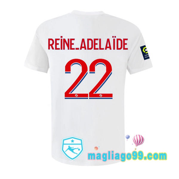Magliago - Passione Maglie Thai Affidabili Basso Costo Online Shop | Maglia Calcio Lyon OL (REINE-ADELAÏDE 22) Prima Bianco 2022/2023