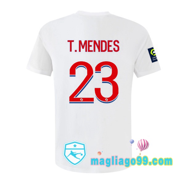 Magliago - Passione Maglie Thai Affidabili Basso Costo Online Shop | Maglia Calcio Lyon OL (T. MENDES 23) Prima Bianco 2022/2023