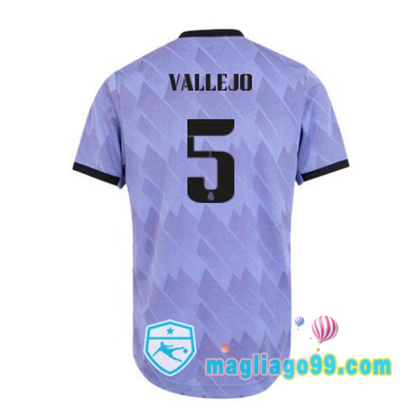 Magliago - Passione Maglie Thai Affidabili Basso Costo Online Shop | Maglia Calcio Real Madrid (Vallejo 5) Seconda Porpora 2022/2023