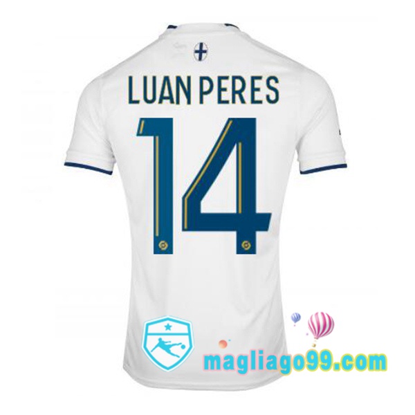Magliago - Passione Maglie Thai Affidabili Basso Costo Online Shop | Maglia Calcio Marsiglia OM (LUAN PERES 14) Prima Bianco 2022/2023
