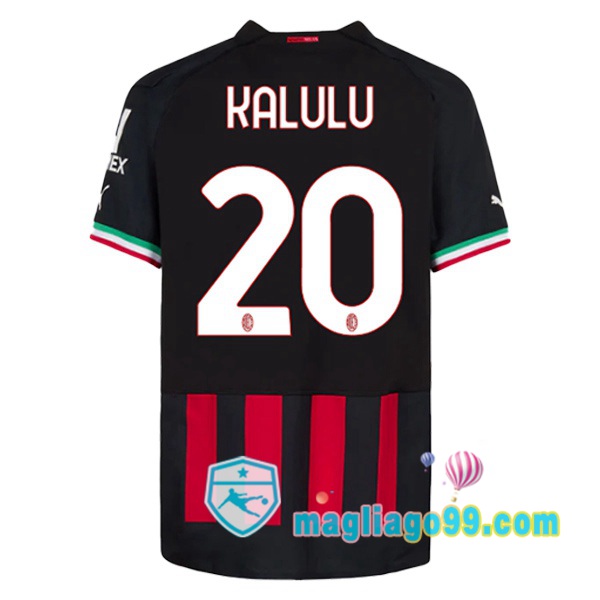 Magliago - Passione Maglie Thai Affidabili Basso Costo Online Shop | Maglia Calcio AC Milan (KALULU 20) Prima Rosso 2022/2023