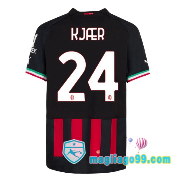Magliago - Passione Maglie Thai Affidabili Basso Costo Online Shop | Maglia Calcio AC Milan (KJÆR 24) Prima Rosso 2022/2023