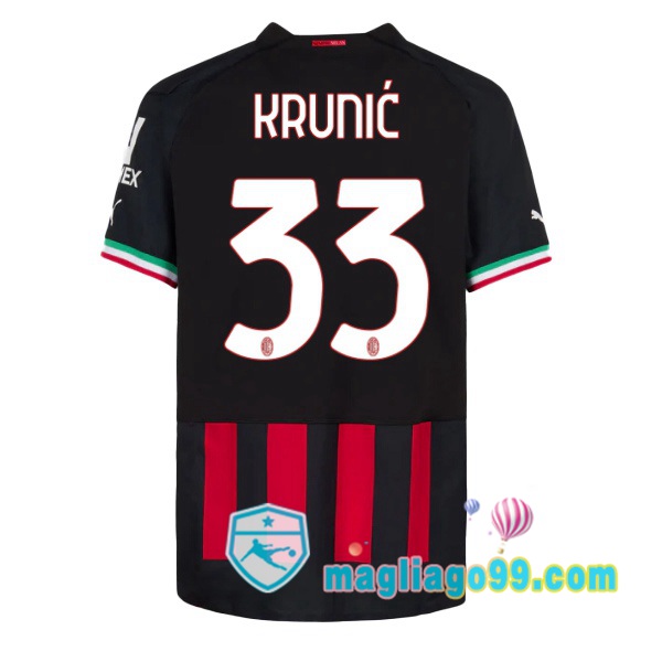 Magliago - Passione Maglie Thai Affidabili Basso Costo Online Shop | Maglia Calcio AC Milan (KRUNIĆ 33) Prima Rosso 2022/2023