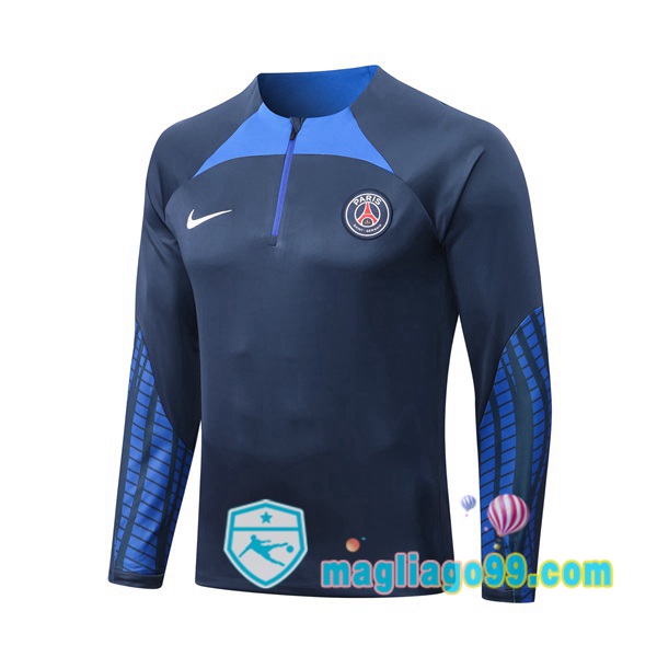 Magliago - Passione Maglie Thai Affidabili Basso Costo Online Shop | Felpa Calcio Paris PSG Blu 2022/2023