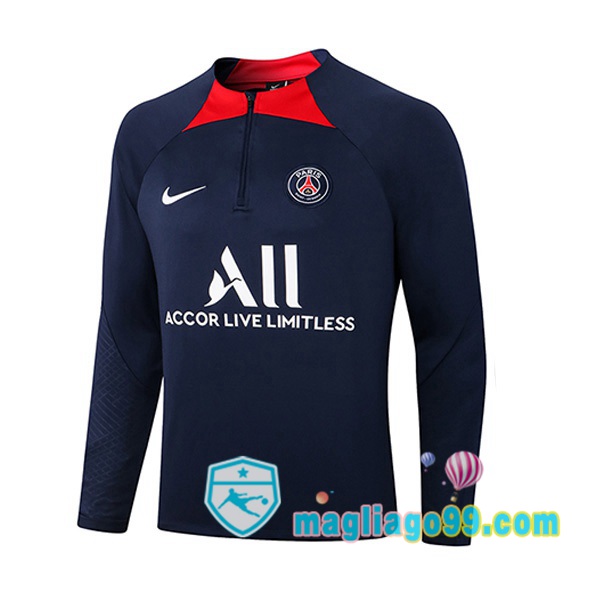 Magliago - Passione Maglie Thai Affidabili Basso Costo Online Shop | Felpa Calcio Paris PSG Blu Royal 2022/2023