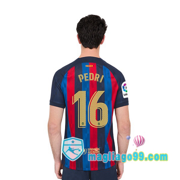 Magliago - Passione Maglie Thai Affidabili Basso Costo Online Shop | Maglia Calcio FC Barcellona (Pedri 16) Prima Rosso Blu 2022/2023
