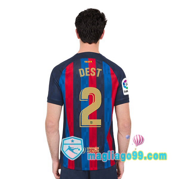 Magliago - Passione Maglie Thai Affidabili Basso Costo Online Shop | Maglia Calcio FC Barcellona (Dest 2) Prima Rosso Blu 2022/2023
