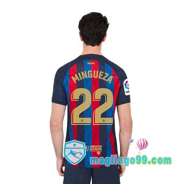 Magliago - Passione Maglie Thai Affidabili Basso Costo Online Shop | Maglia Calcio FC Barcellona (Mingueza 22) Prima Rosso Blu 2022/2023
