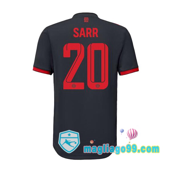 Magliago - Passione Maglie Thai Affidabili Basso Costo Online Shop | Maglia Bayern Monaco (Sarr 20) Terza Nero 2022/2023