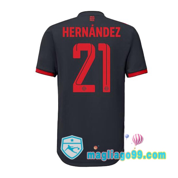 Magliago - Passione Maglie Thai Affidabili Basso Costo Online Shop | Maglia Bayern Monaco (Hernández 21) Terza Nero 2022/2023