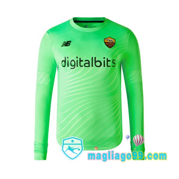 Magliago - Passione Maglie Thai Affidabili Basso Costo Online Shop | Maglia AS Roma Portiere Maniche Lunghe Verde 2022/2023