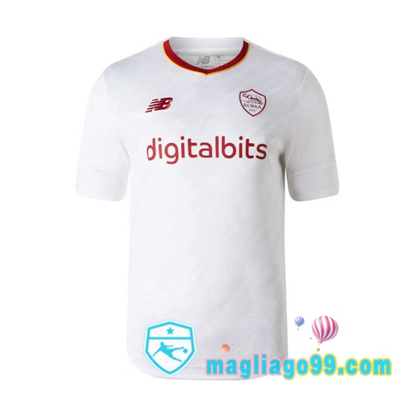 Magliago - Passione Maglie Thai Affidabili Basso Costo Online Shop | Maglia AS Roma Seconda Bianco 2022/2023
