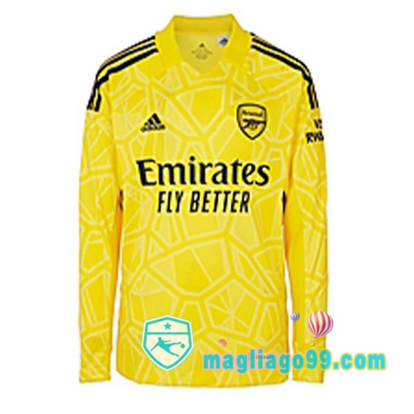 Magliago - Passione Maglie Thai Affidabili Basso Costo Online Shop | Maglia Arsenal Portiere Maniche Lunghe Giallo 2022/2023