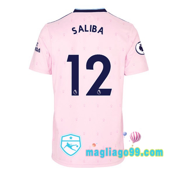 Magliago - Passione Maglie Thai Affidabili Basso Costo Online Shop | Maglia Arsenal (SALIBA 12) Seconda Rosa 2022/2023