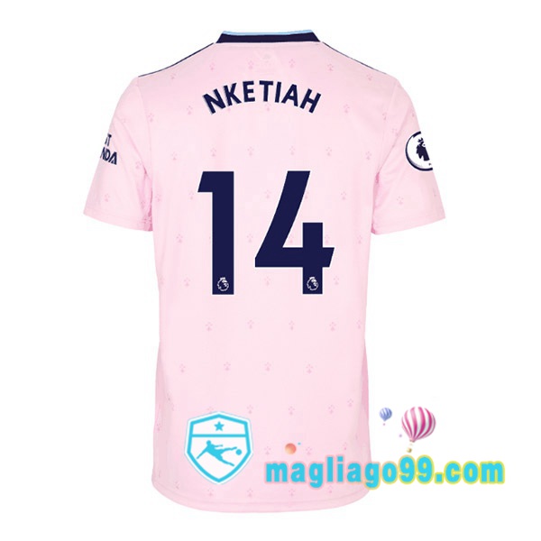 Magliago - Passione Maglie Thai Affidabili Basso Costo Online Shop | Maglia Arsenal (NKETIAH 14) Seconda Rosa 2022/2023