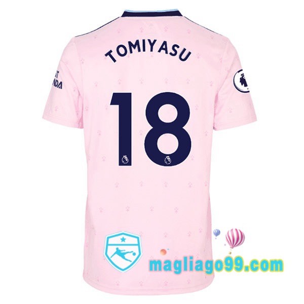 Magliago - Passione Maglie Thai Affidabili Basso Costo Online Shop | Maglia Arsenal (TOMIYASU 18) Seconda Rosa 2022/2023
