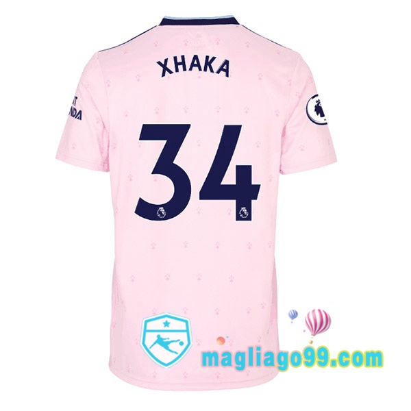 Magliago - Passione Maglie Thai Affidabili Basso Costo Online Shop | Maglia Arsenal (XHAKA 34) Seconda Rosa 2022/2023