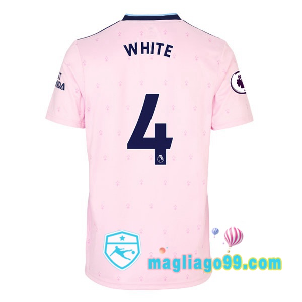 Magliago - Passione Maglie Thai Affidabili Basso Costo Online Shop | Maglia Arsenal (WHITE 4) Seconda Rosa 2022/2023