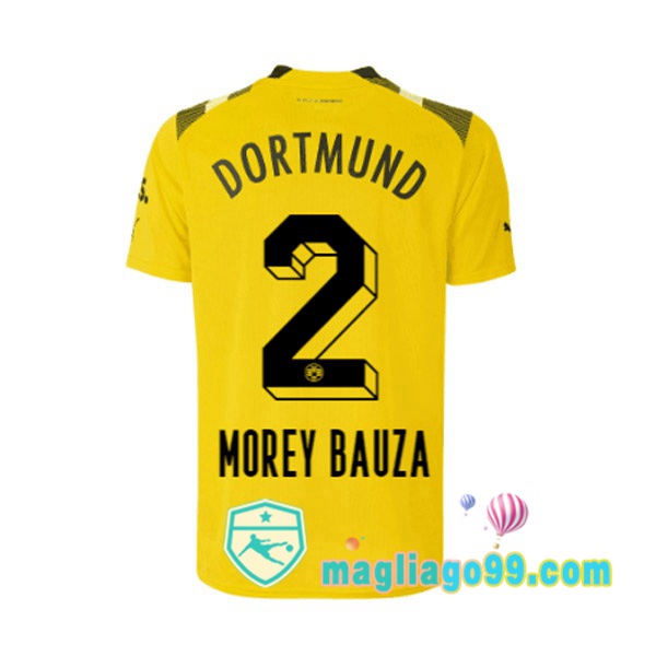 Magliago - Passione Maglie Thai Affidabili Basso Costo Online Shop | Maglia Dortmund BVB (Morey Bauza 2) CUP Giallo 2022/2023