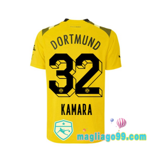 Magliago - Passione Maglie Thai Affidabili Basso Costo Online Shop | Maglia Dortmund BVB (Kamara 32) CUP Giallo 2022/2023