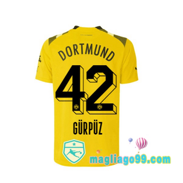Magliago - Passione Maglie Thai Affidabili Basso Costo Online Shop | Maglia Dortmund BVB (Gürpüz 42) CUP Giallo 2022/2023