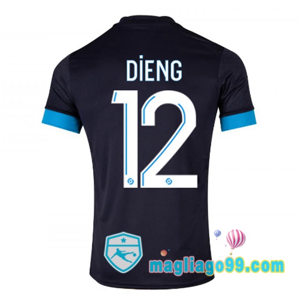 Magliago - Passione Maglie Thai Affidabili Basso Costo Online Shop | Maglia Marsiglia OM (DIENG 12) Seconda Nero 2022/2023