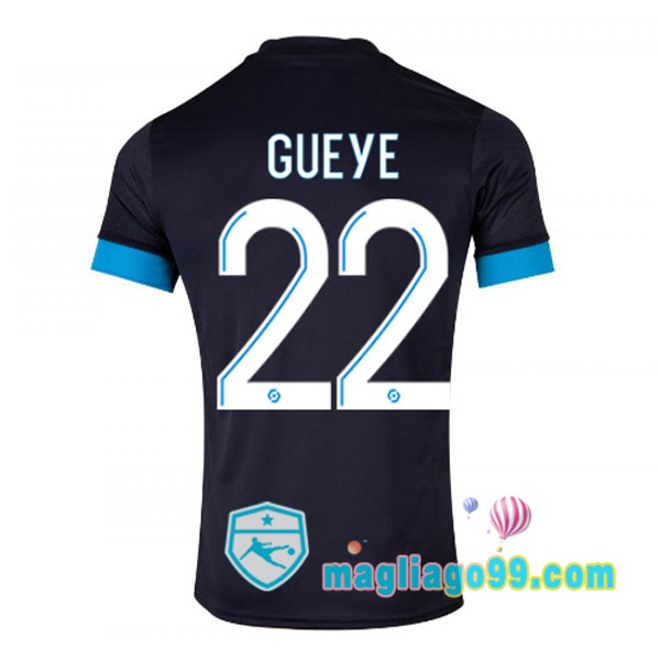 Magliago - Passione Maglie Thai Affidabili Basso Costo Online Shop | Maglia Marsiglia OM (GUEYE 22) Seconda Nero 2022/2023