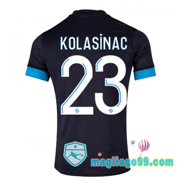 Magliago - Passione Maglie Thai Affidabili Basso Costo Online Shop | Maglia Marsiglia OM (KOLASINAC 23) Seconda Nero 2022/2023
