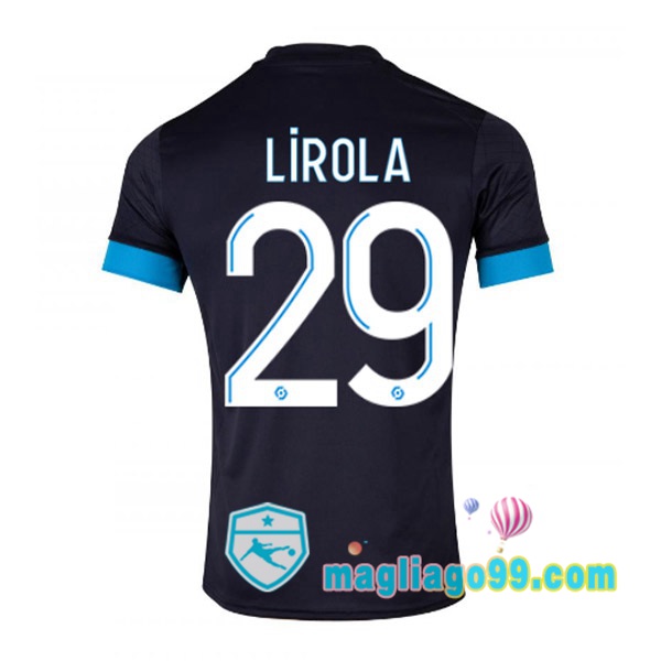 Magliago - Passione Maglie Thai Affidabili Basso Costo Online Shop | Maglia Marsiglia OM (LIROLA 29) Seconda Nero 2022/2023