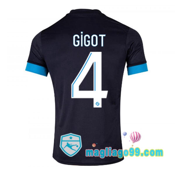 Magliago - Passione Maglie Thai Affidabili Basso Costo Online Shop | Maglia Marsiglia OM (GIGOT 4) Seconda Nero 2022/2023