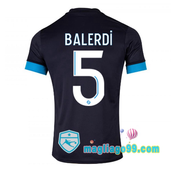 Magliago - Passione Maglie Thai Affidabili Basso Costo Online Shop | Maglia Marsiglia OM (BALERDI 5) Seconda Nero 2022/2023