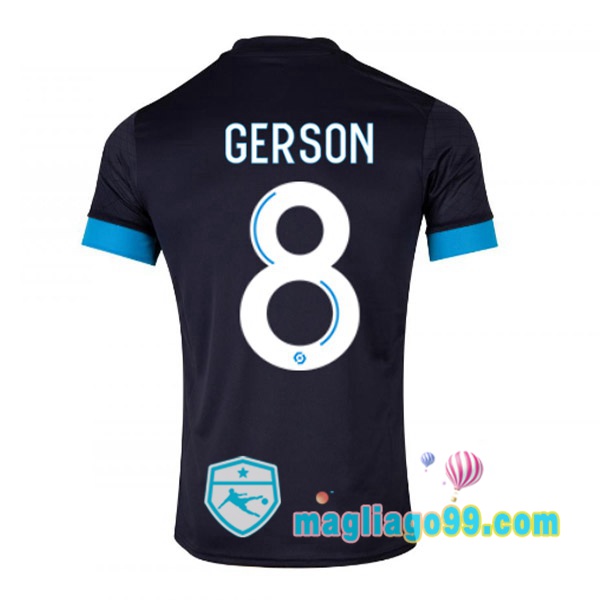 Magliago - Passione Maglie Thai Affidabili Basso Costo Online Shop | Maglia Marsiglia OM (GERSON 8) Seconda Nero 2022/2023