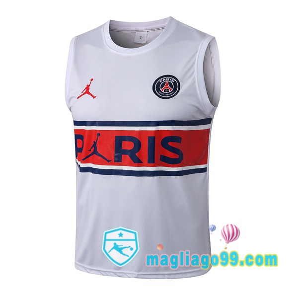 Magliago - Passione Maglie Thai Affidabili Basso Costo Online Shop | Gilet Calcio Paris PSG Bianco 2022/2023