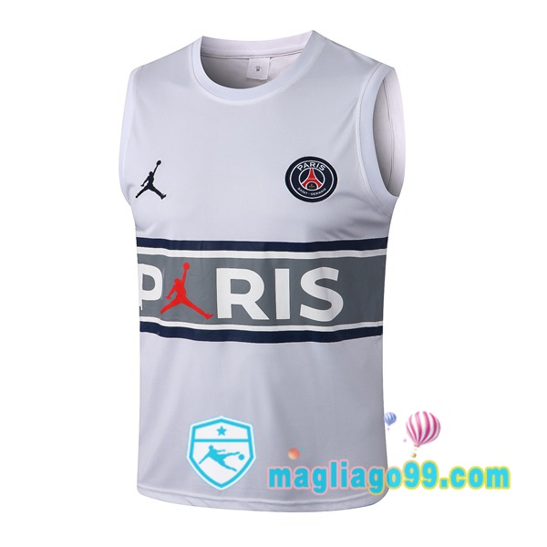 Magliago - Passione Maglie Thai Affidabili Basso Costo Online Shop | Gilet Calcio Paris PSG Bianco 2022/2023