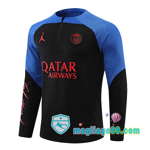 Magliago - Passione Maglie Thai Affidabili Basso Costo Online Shop | Felpa Calcio Paris PSG Blu Nero 2022/2023