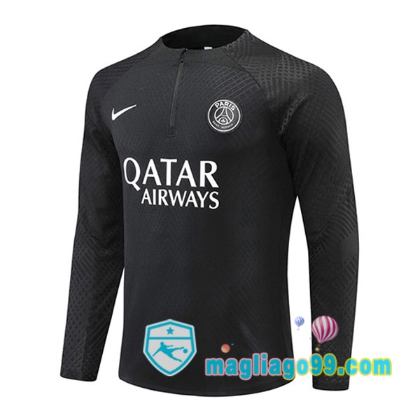 Magliago - Passione Maglie Thai Affidabili Basso Costo Online Shop | Felpa Calcio Paris PSG Nero 2022/2023