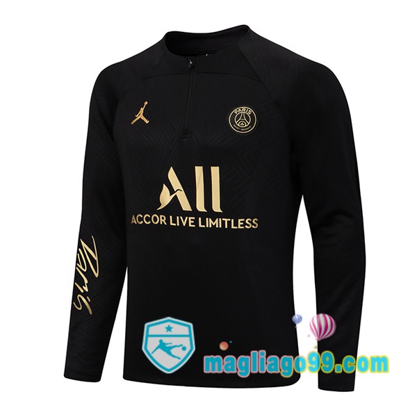 Magliago - Passione Maglie Thai Affidabili Basso Costo Online Shop | Felpa Calcio Paris PSG Nero 2022/2023