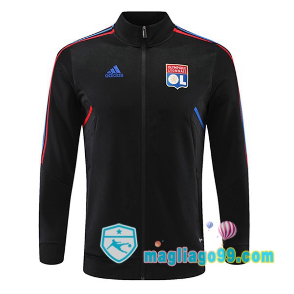 Magliago - Passione Maglie Thai Affidabili Basso Costo Online Shop | Giacca Calcio Lyon OL Nero 2022/2023