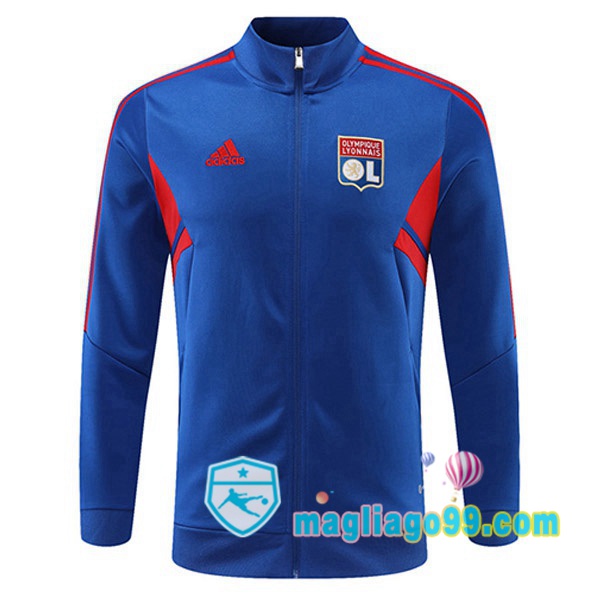 Magliago - Passione Maglie Thai Affidabili Basso Costo Online Shop | Giacca Calcio Lyon OL Blu 2022/2023