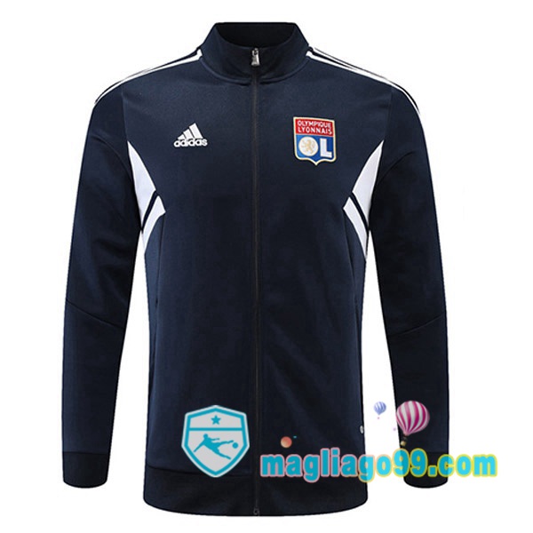 Magliago - Passione Maglie Thai Affidabili Basso Costo Online Shop | Giacca Calcio Lyon OL Blu Royal 2022/2023