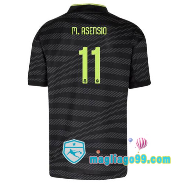 Magliago - Passione Maglie Thai Affidabili Basso Costo Online Shop | Maglia Real Madrid (Asensio 11) Terza Nero 2022/2023