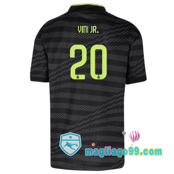 Magliago - Passione Maglie Thai Affidabili Basso Costo Online Shop | Maglia Real Madrid (Vini Jr. 20) Terza Nero 2022/2023