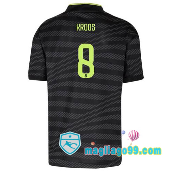 Magliago - Passione Maglie Thai Affidabili Basso Costo Online Shop | Maglia Real Madrid (Kroos 8) Terza Nero 2022/2023