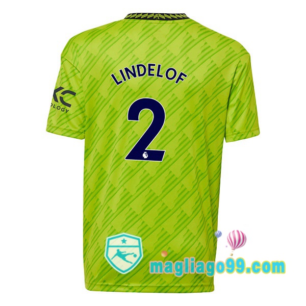 Magliago - Passione Maglie Thai Affidabili Basso Costo Online Shop | Maglia Manchester United (LINDELOF 2) Terza Verde 2022/2023
