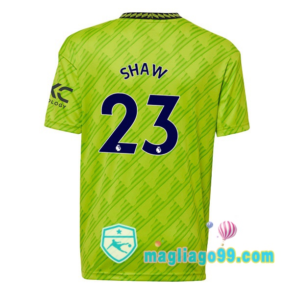 Magliago - Passione Maglie Thai Affidabili Basso Costo Online Shop | Maglia Manchester United (SHAW 23) Terza Verde 2022/2023